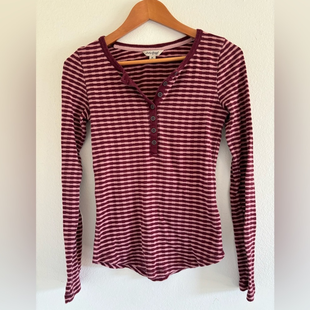 Lucky Brand Jersey Knit Long Sleeve Top